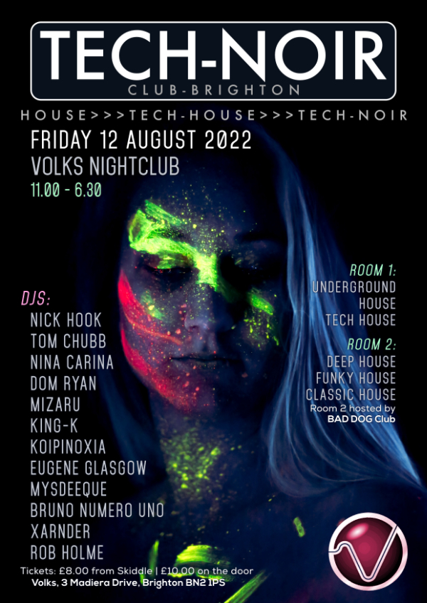 Tech-noir Club at Volks Nightclub - 12 August 2022