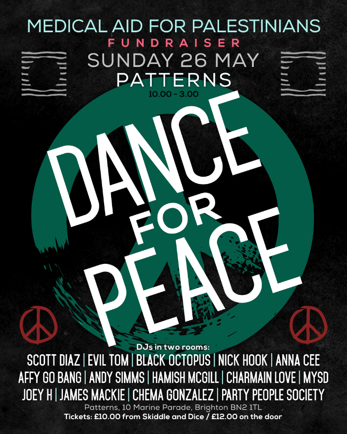 Dance For Peace at Patterns in Brighton