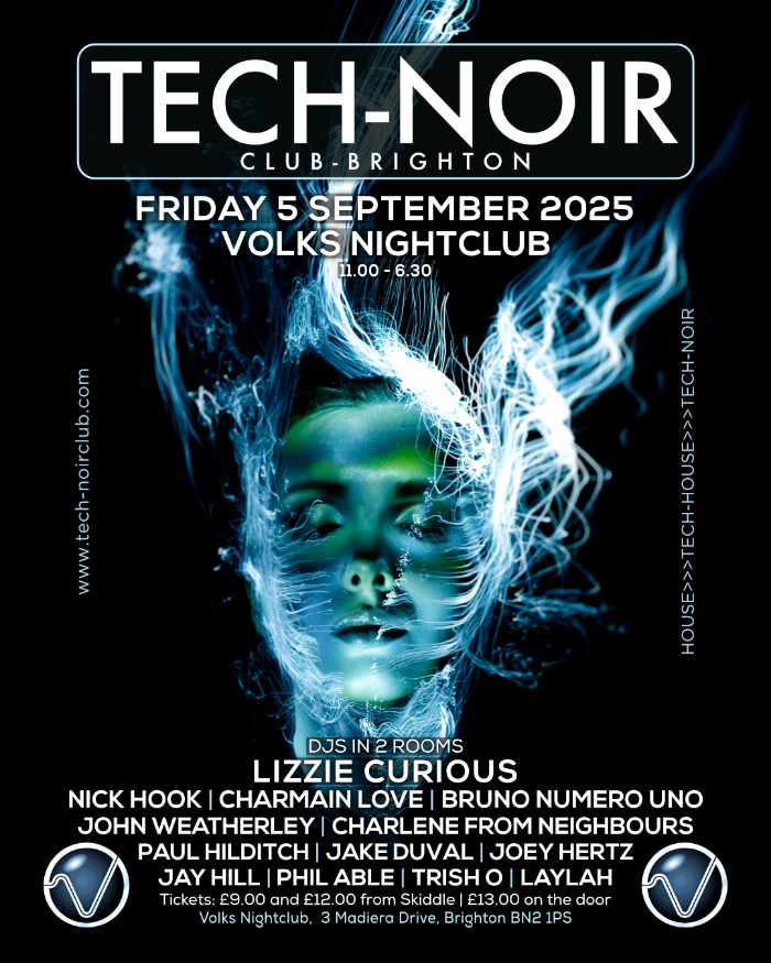 Tech-noir Club at Volks Nightclub with DJ Nick Hook.
